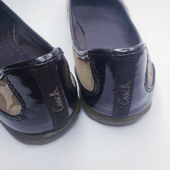 Coach Cecile Signature & Patent Leather Flats - Picture 10 of 10